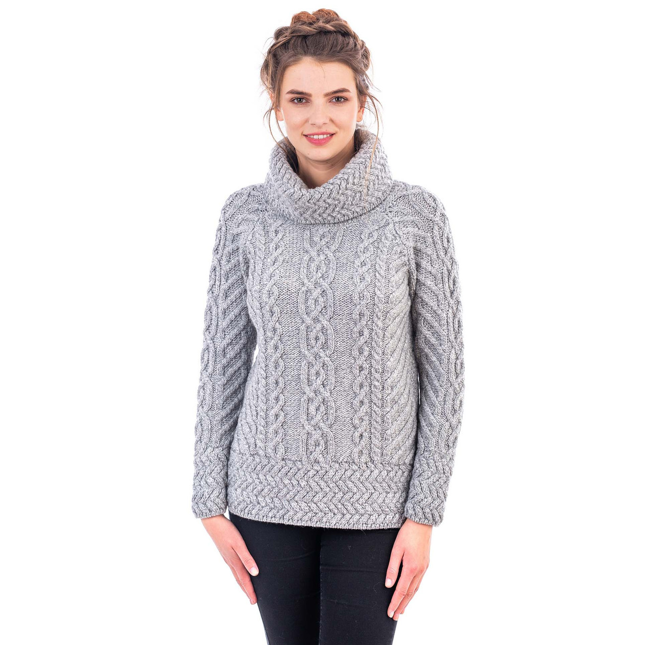 Ladies Cowl Neck Sweater | Dublin Gift Co