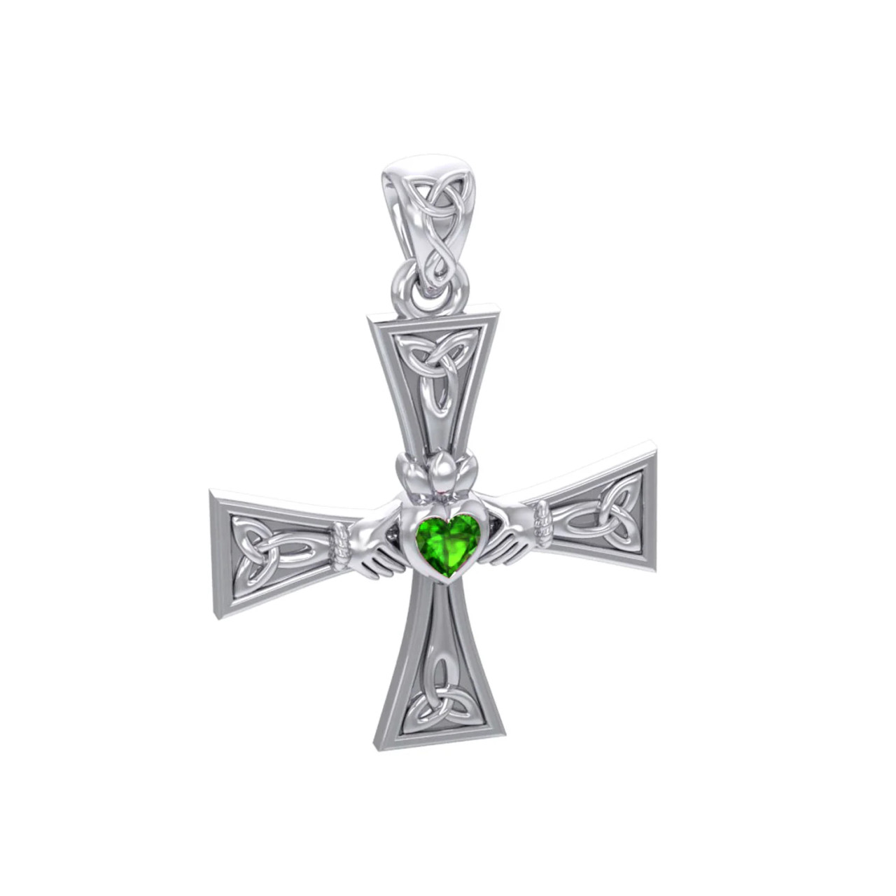 Claddagh Cross - Stainless Steel Ash Holder Pendant