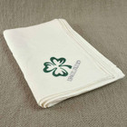 Embroidered Shamrock Linen Tablecloth