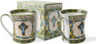 Celtic Cross Ceramic Mugs in Giftbox - Set of 2