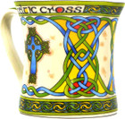 Celtic Cross Ceramic Mugs in Giftbox - Set of 2