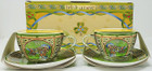 Set of 2 Celtic Peacock Cups & 2 Saucers - Boxed