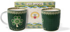 Shamrock Spiral Mug Set of 2 in Giftbox