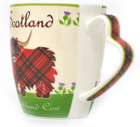 Scotland Highland Cow Ceramic Set of 2 Mugs