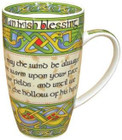 Set of Ceramic Shamrock Teapot & Irish Blessing Mug