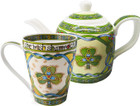 Irish Shamrock Set of Mug & Teapot