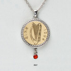 Irish Luck July Birthstone Penny Pendant