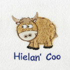 Scottish Highland Cow Baby Bib