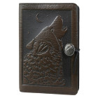 Leather Wolf Song Large Journal - Chocolate