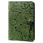 Leather Acanthus Leaf Small Journal - Fern