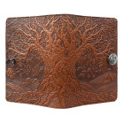 Leather Tree of Life Small Journal - Saddle
