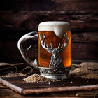 Stag Glass Tankard full