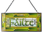 Failte - Celtic Reflections 20cm glass panel
