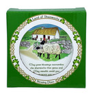 Blessing Plate Farm Print Land of Shamrock Ceramic Bone