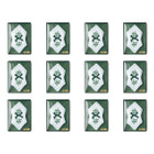 Green Embroidered Shamrock Handkerchiefs