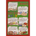 Irish Recipes Cotton Tea Towel
