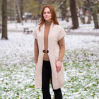 Sleeveless Shawl Collar Cardigan