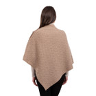 Luxurious Knit Lambswool Poncho LS110 - 906 Brown