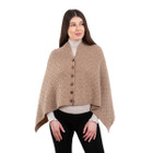 Luxurious Knit Lambswool Poncho LS110 - 906 Brown