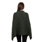 Merino Wool Ladie's Poncho with buttons ML184 - 102 Army Green