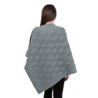 Merino Wool Ladie's Poncho with buttons ML184 - 113 Skylight