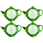 Irish Blessing China Tea Bag Holder - Shamrock Garden