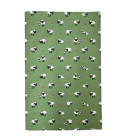 Green Fluffy Flock Sheep Kitchen Tea Towel