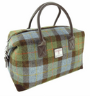 Scottish  Harris Tweed Tartan Overnight Bag