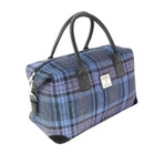 Scottish  Harris Tweed Tartan Overnight Bag