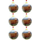 Hand Painted Christmas Tree Decoration - 75mm