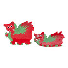 Baby Welsh Dragon Ceramic Teabag Holder 4.3 Inch