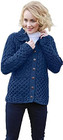 Atlantic Blue Knitwear Honeycomb Ladies Wool Cardigan