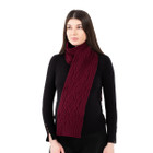 Ladies Wool Scarf Wine DublinGiftCompany.com