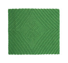 Irish Wool Throw with Shamrock Design Green Folded DublinGiftCompany.com