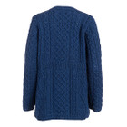 Boyne Valley Knitwear Merino Wool A Line Cardigan Rear View DublinGiftCompany.com
