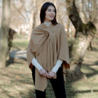 Lambswool Draped Shawl LLS105 Camel Color SAOL Dublin Gift Shop