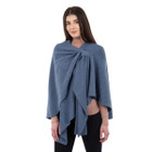 Lambswool Draped Shawl LLS105 Blue Color SAOL Dublin Gift Shop