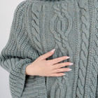 Cable Stitch Poncho ML132 Skylight Dublin Gift Shop Details View