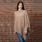 Lambswool Shawl LLS-100 Lambswool Brown Dublin Gift Shop Front View