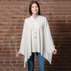 Lambswool Shawl LLS-100 Lambswool White Dublin Gift Shop Front View