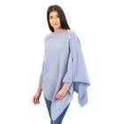 Lambswool Shawl LLS-100 Lambswool Light Blue Dublin Gift Shop Front View