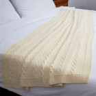 Knitted Double Cable Throw AWT911-300-OS Dublin Gift Shop