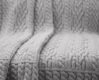 Knit Aran Throw Grey AWT314 Dublin Gift Shop