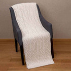 Celtic Cable Knit Throw AWT313 Natural Dublin Gift Shop