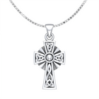 Sterling Silver Irish Trinity Cross Pendant DGC