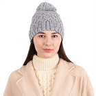 Ladies Cable Hat ML310 - 103 Grey DGC