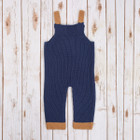 Irish Knit Overalls  NK202ABI - 546	Navy Brown