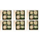 Irish Shamrock Designed Christmas Baubles Set of 4