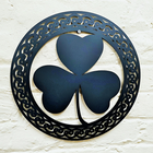 Irish Shamrock Wall Hanging - Black Finish