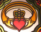 Claddagh Stained Mirror Fridge Magnet Dublin Gift Company